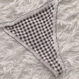 Victoria's Secret country collection gingham White Thong